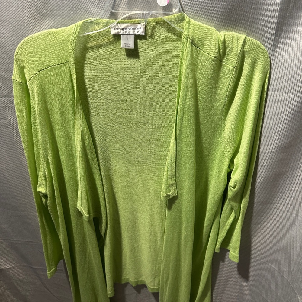 Large lime green sweater